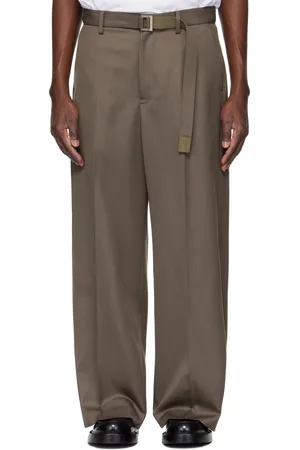 SACAI Taupe Doeskin Trousers