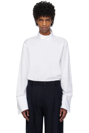 DRIES VAN NOTEN White Turtleneck Shirt