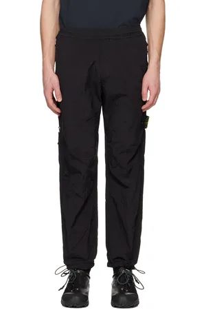 Stone Island Black Regenerated Nylon Metal ECONYL Sweatpants