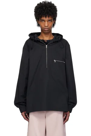 DRIES VAN NOTEN Black Cotton Twill Hoodie