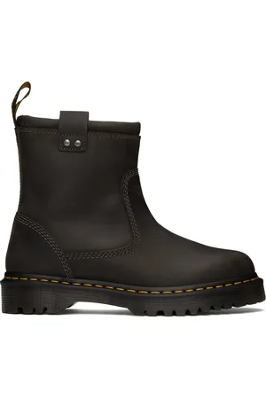 Dr. Martens Gray Anistone Lo Leather Boots