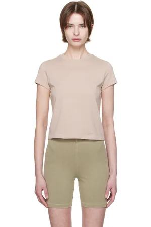 SKIMS Brown Relaxed Tees Shrunken T-shirt