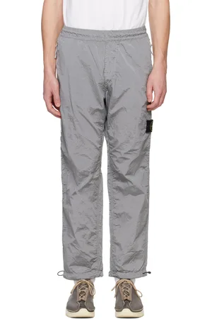 Stone Island Gray Regenerated Nylon Metal ECONYL Sweatpants