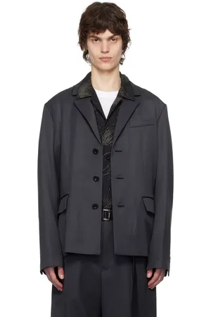 SACAI Gray Doeskin Blazer