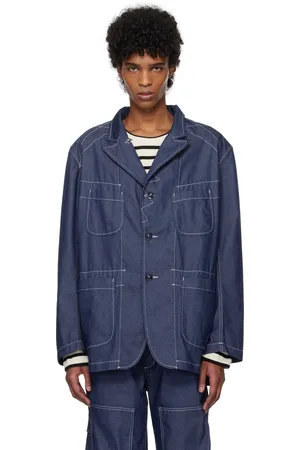 ENGINEERED GARMENTS Blue Bedford Denim Blazer