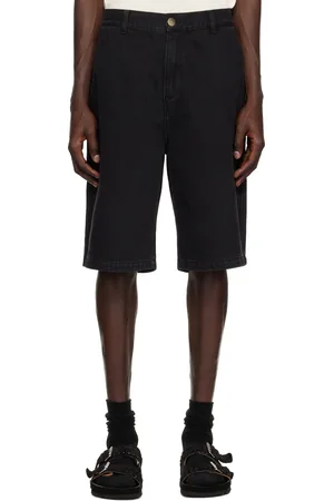 Palmes Twill Patch Denim Shorts