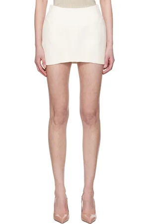 MUGLER White Tailored Miniskirt