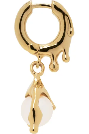 ALAN CROCETTI Gold Nano Pearl Melt Single Earring