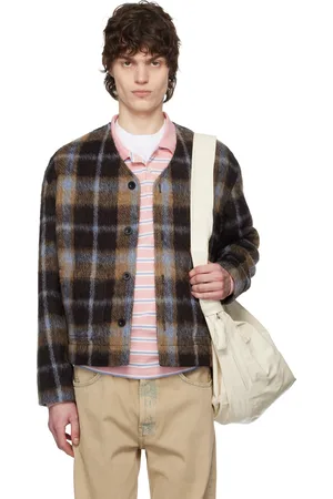 Tonywack Check Wool Mohair Cardigan