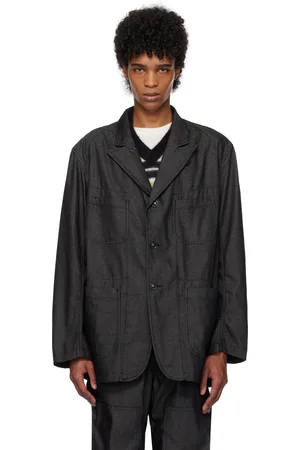 ENGINEERED GARMENTS Black Bedford Denim Blazer