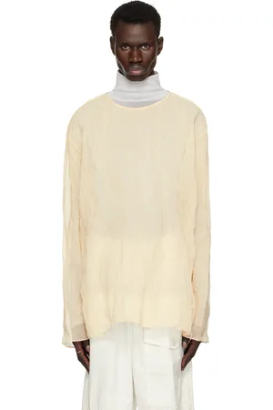 DRIES VAN NOTEN Beige Long Sleeve Top