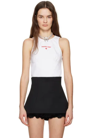 Shushu/Tong White Sleeveless Tank Top