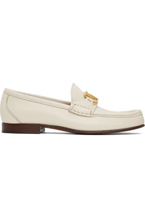 VALENTINO GARAVANI Off-White VLogo Signature Buffalo Loafers