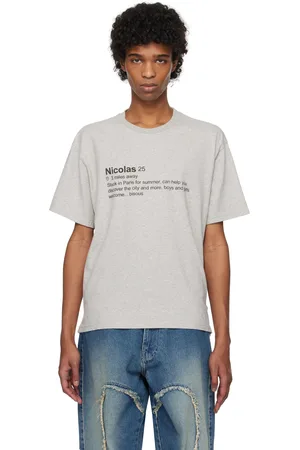 CARNE BOLLENTE Gray Bisous & Baguettes T-shirt