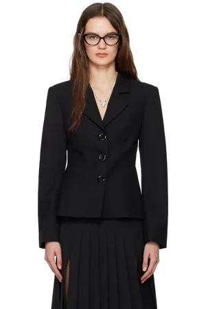 Shushu/Tong Black Waist Blazer