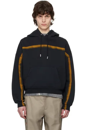 ECKHAUS LATTA Black Spray Detail Hoodie