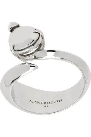 ALAN CROCETTI Silver Hard Alien Ring