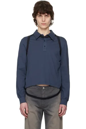 ECKHAUS LATTA Black & Navy Hugging Polo