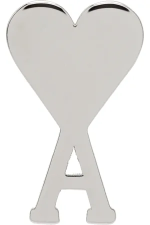 Ami Silver Brass Ami de Coeur Single Stud Earring