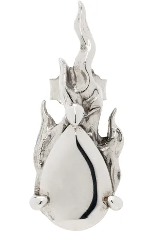 ALAN CROCETTI Silver Mini Hard Gem in Heat Single Earring