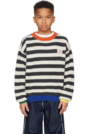 Bobo Choses Kids Smiling Stripes Sweater