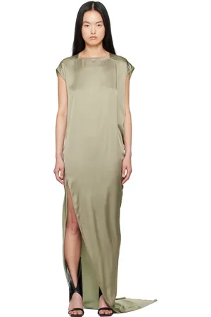 Rick Owens Green Hollywood Edfu T Maxi Dress
