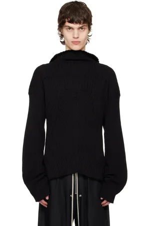 Rick Owens Black Hollywood Tabard Sweater