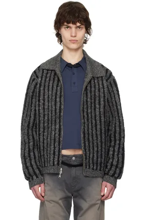 ECKHAUS LATTA Gray & Black Duo Reversible Jacket