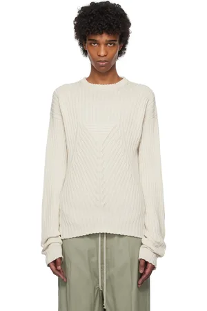 Rick Owens Off-White Hollywood Round Neck Sweater
