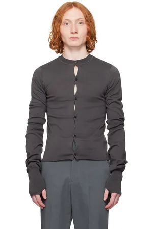 OUATE Gray Office Crewneck Cardigan