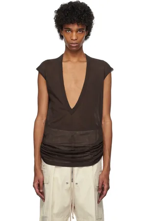 Rick Owens Brown Holywood Dylan T-shirt