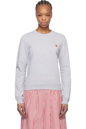 Maison Kitsuné Gray Fox Head Patch Regular Sweatshirt