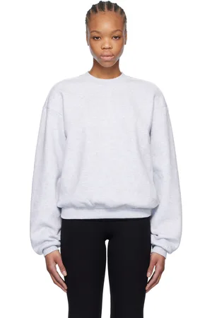 SKIMS Gray Cotton Fleece Classic Crewneck Sweatshirt