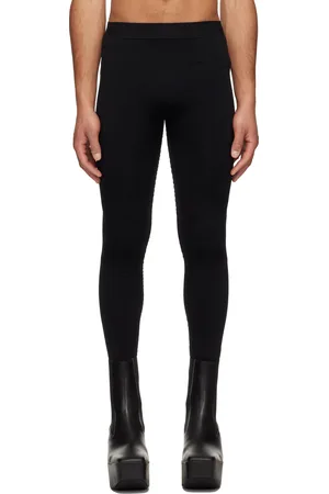 Rick Owens Black Hollywood Active Knit Leggings