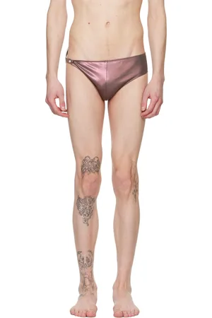 Rick Owens Brown Hollywood Hydra Swim Briefs