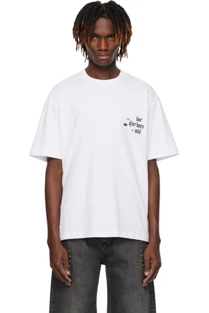 Solid White Embroidered T-shirt