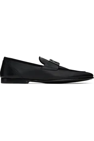 Dolce & Gabbana Black Erice Loafers