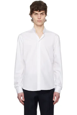 WOOYOUNGMI White Band Collar Shirt