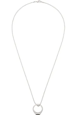 Dsquared2 Silver D2 Hedonism Punk Ring Necklace