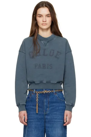 Chloé Blue Short Logo Sweatshirt