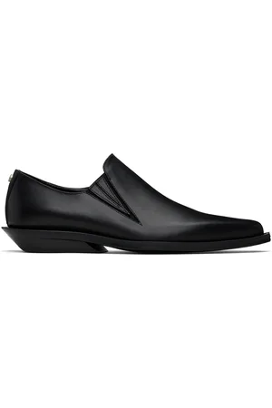 ANN DEMEULEMEESTER Black Makea Pointy Cowboy Loafers