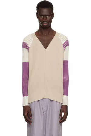 Kiko Kostadinov Beige & Purple Inex Cardigan