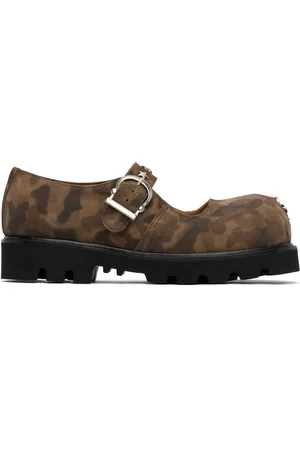 No Idea Khaki Big Foot Shooting Star Mary Jane Loafers
