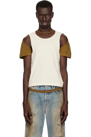 ECKHAUS LATTA Off-White & Brown Hugging T-shirt