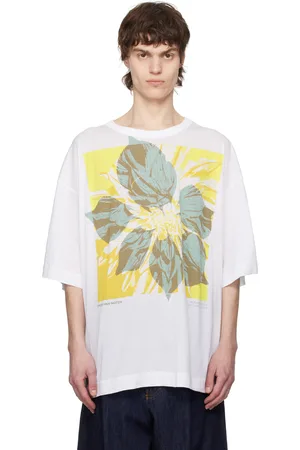 DRIES VAN NOTEN White Logo Graphic T-shirt