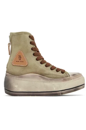 R13 Khaki Tall Kurt Sneakers