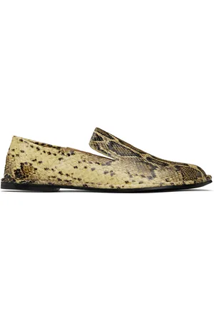 Ami Beige Leather Midi Slippers