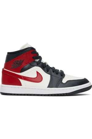 Nike Black & Red Air Jordan 1 Mid Sneakers