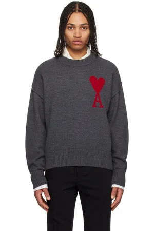 Ami Gray Ami de Coeur Sweater