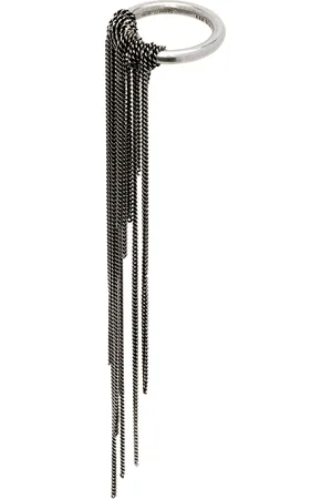 ANN DEMEULEMEESTER Silver Cea Long Chains Ring